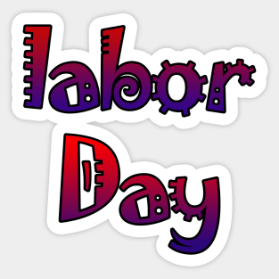 labor day Sticker